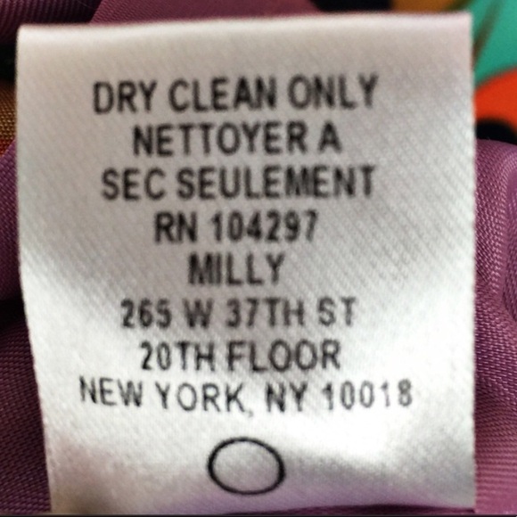 𝅺MILLY Multicolored Print Silk Twill Cocktail Dress Size 2 - Picture 6 of 8